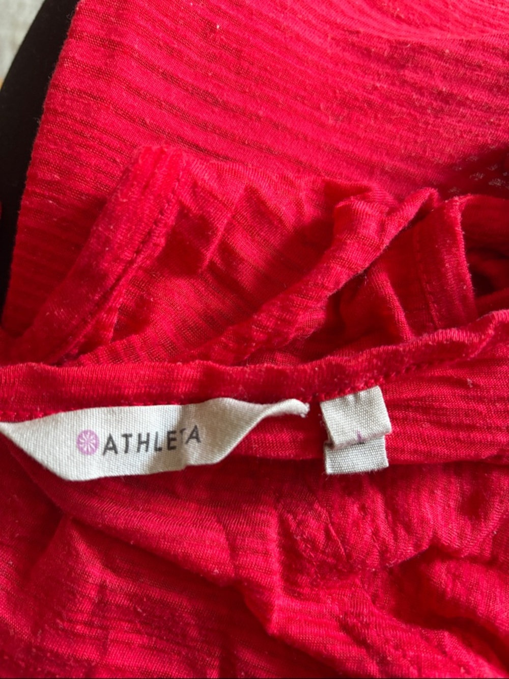 Athleta Red Mesh Racerback Tank - Picture 4 of 4